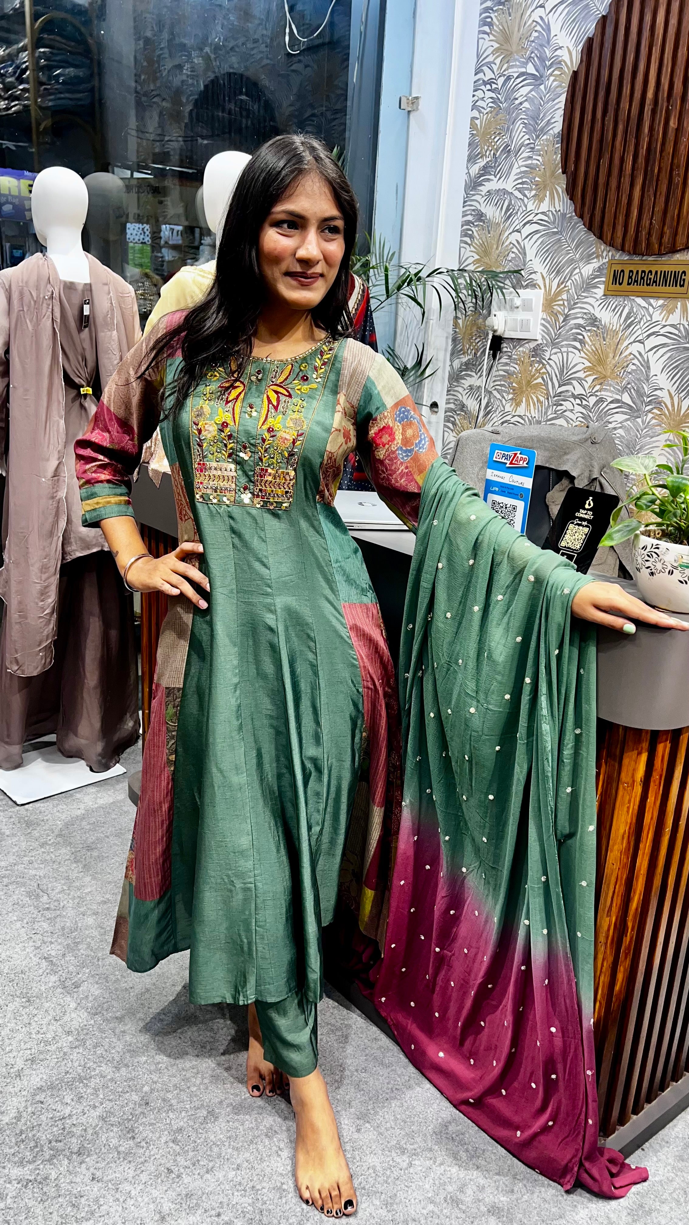 Ramsha Kali suit